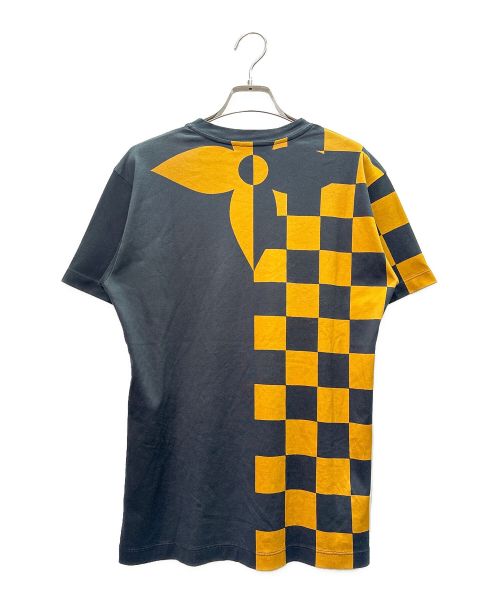 LOUIS VUITTON（ルイ ヴィトン）LOUIS VUITTON (ルイ ヴィトン) ジャイアント ダミエ プリントTシャツ ブラック×ブラウン サイズ:Mの古着・服飾アイテム