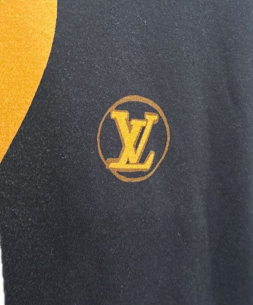 LOUIS VUITTON（ルイ ヴィトン）LOUIS VUITTON (ルイ ヴィトン) ジャイアント ダミエ プリントTシャツ ブラック×ブラウン サイズ:Mの古着・服飾アイテム