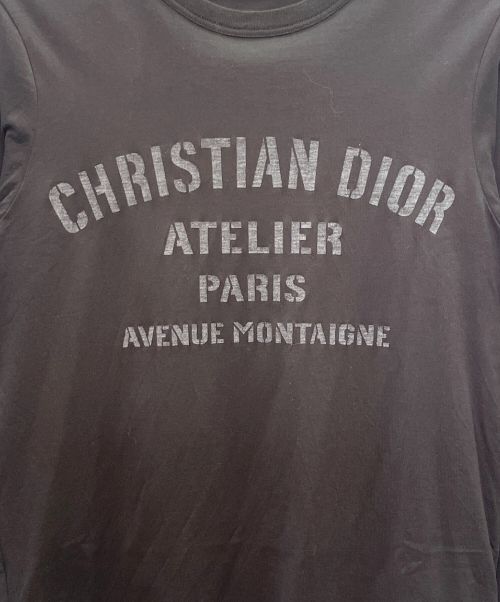 Christian Dior（クリスチャン ディオール）Christian Dior (クリスチャン ディオール) アトリエロゴロングスリーブTシャツ ブラック サイズ:Mの古着・服飾アイテム