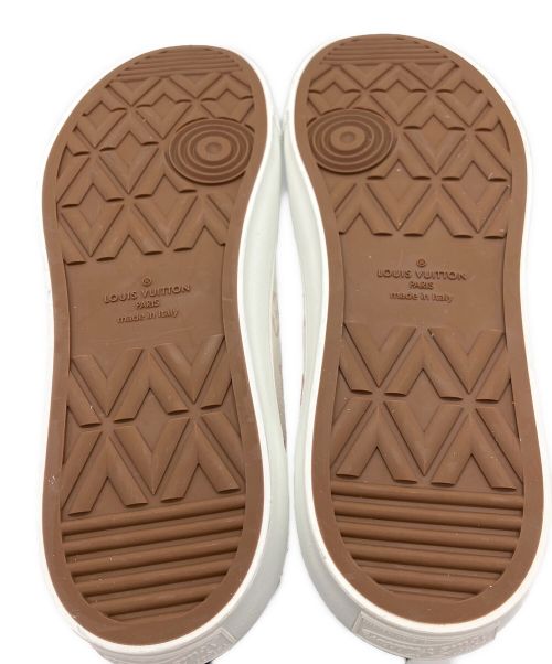 LOUIS VUITTON（ルイ ヴィトン）LOUIS VUITTON (ルイ ヴィトン) TATTOO LINE HIGHCUT SNEAKER/タトゥーラインハイカットスニーカー ホワイト×レッド サイズ:7 1/2の古着・服飾アイテム
