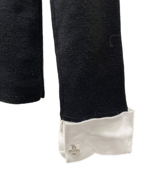 CHANEL（シャネル）CHANEL (シャネル) Coco Button Knit Polo Shirt ブラック サイズ:36の古着・服飾アイテム