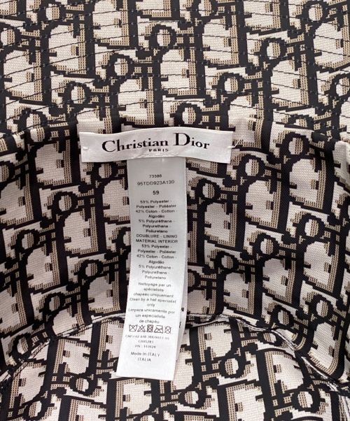 Christian Dior（クリスチャン ディオール）Christian Dior (クリスチャン ディオール) TEDDY-D ボブハット ブラック サイズ:59の古着・服飾アイテム