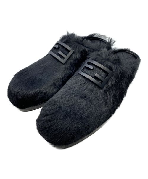 FENDI（フェンディ）FENDI (フェンディ) ハラコサンダル ブラック サイズ:8の古着・服飾アイテム