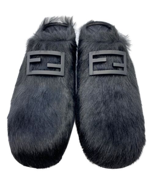 FENDI（フェンディ）FENDI (フェンディ) ハラコサンダル ブラック サイズ:8の古着・服飾アイテム