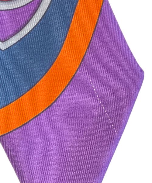 HERMES（エルメス）HERMES (エルメス) ツイリー ネイビー×パープル サイズ:-の古着・服飾アイテム