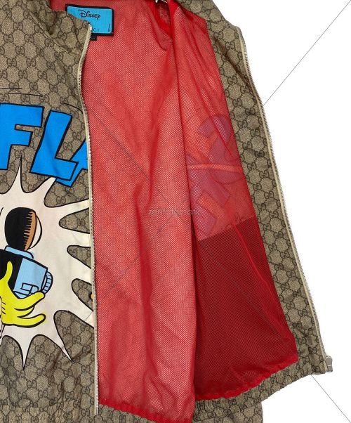 GUCCI（グッチ）GUCCI (グッチ) DISNEY (ディズニー) GG柄ディズニープリントジャケット ベージュ サイズ:SIZE 44の古着・服飾アイテム