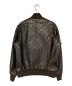 GUCCI (グッチ) GG柄レザージャケット ブラウン サイズ:SIZE 48：170000円