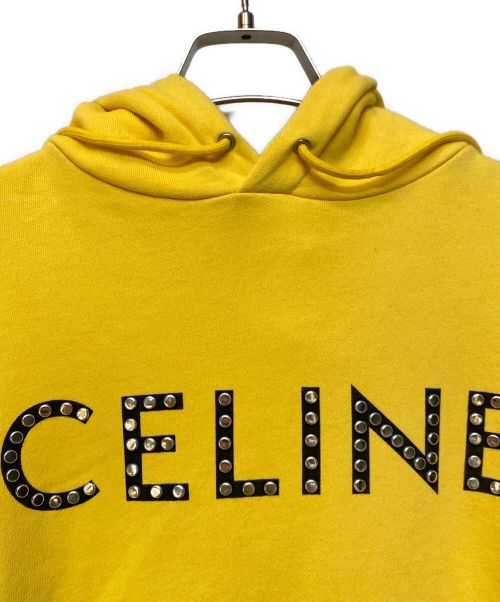 CELINE（セリーヌ）CELINE (セリーヌ) プリントプルオーバーパーカー イエロー サイズ:Sの古着・服飾アイテム