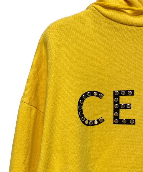 CELINE（セリーヌ）CELINE (セリーヌ) プリントプルオーバーパーカー イエロー サイズ:Sの古着・服飾アイテム