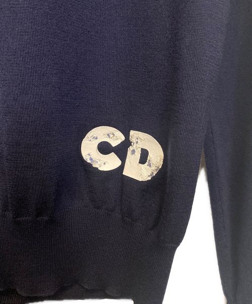 Dior（ディオール）DIOR (ディオール) DANIEL ARSHAM (ダニエルアーシャム) クルーネックニット ネイビー サイズ:Sの古着・服飾アイテム