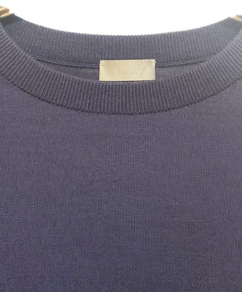 Dior（ディオール）DIOR (ディオール) DANIEL ARSHAM (ダニエルアーシャム) クルーネックニット ネイビー サイズ:Sの古着・服飾アイテム