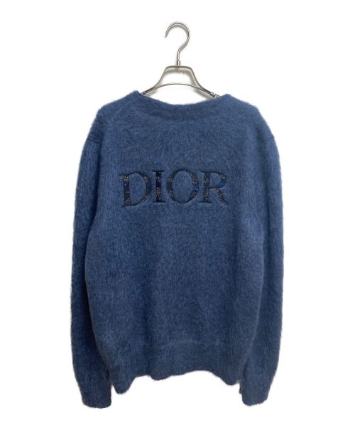 Dior（ディオール）DIOR (ディオール) PETER DOIG (ピータドイグ) モヘアカーディガン ネイビー サイズ:Mの古着・服飾アイテム
