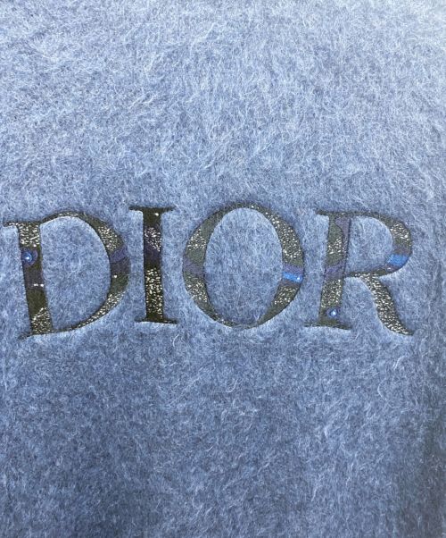 Dior（ディオール）DIOR (ディオール) PETER DOIG (ピータドイグ) モヘアカーディガン ネイビー サイズ:Mの古着・服飾アイテム