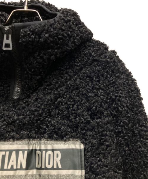 Christian Dior（クリスチャン ディオール）Christian Dior (クリスチャン ディオール) Anorak Fleece Hoodie ブラック サイズ:XSの古着・服飾アイテム
