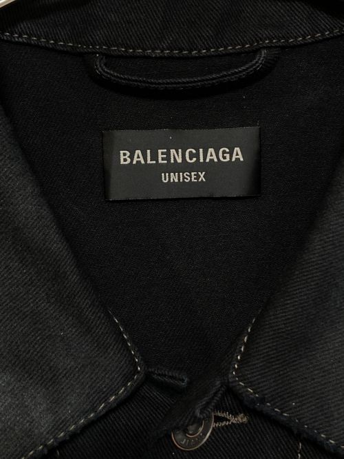 BALENCIAGA（バレンシアガ）BALENCIAGA (バレンシアガ)  HAND DRAWN BB ICON Oversized Jacket ブラック サイズ:2の古着・服飾アイテム