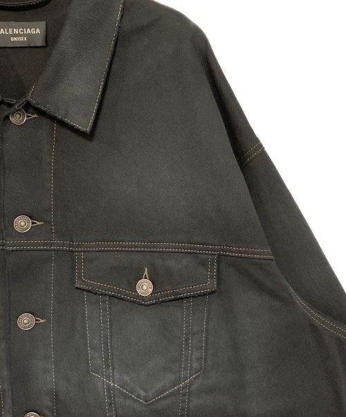 BALENCIAGA（バレンシアガ）BALENCIAGA (バレンシアガ)  HAND DRAWN BB ICON Oversized Jacket ブラック サイズ:2の古着・服飾アイテム