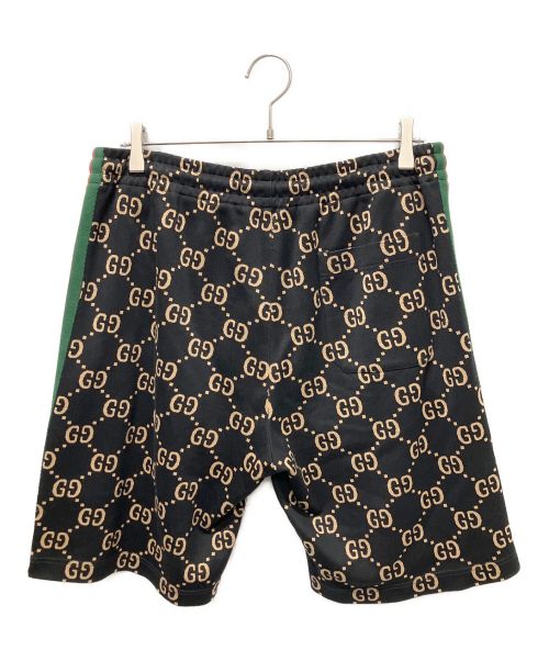 GUCCI（グッチ）GUCCI (グッチ) GGコットンジャージー ジョギングショートパンツ ブラック サイズ:Lの古着・服飾アイテム