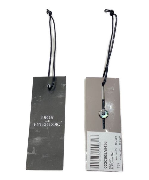 DIOR HOMME（ディオール オム）DIOR HOMME (ディオール オム) PETER DOIG (ピーター ドイグ) カモフラージュジャガード半袖シルクシャツ マルチカラー サイズ:37の古着・服飾アイテム