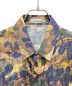 中古・古着 DIOR HOMME (ディオール オム) PETER DOIG (ピーター ドイグ) カモフラージュジャガード半袖シルクシャツ マルチカラー サイズ:37：90000円
