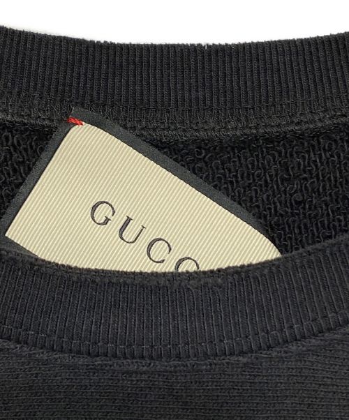 GUCCI（グッチ）GUCCI (グッチ) プリントスウェット ブラック サイズ:Sの古着・服飾アイテム