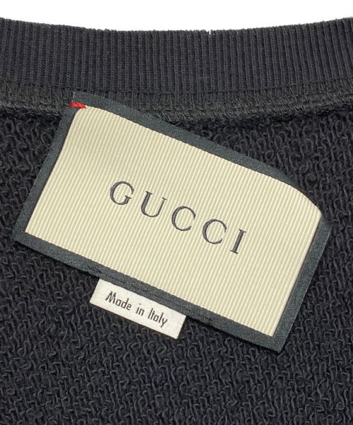 GUCCI（グッチ）GUCCI (グッチ) プリントスウェット ブラック サイズ:Sの古着・服飾アイテム