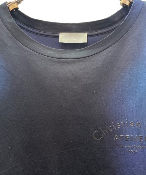 Dior（ディオール）Dior (ディオール) ATELIER プリント グラデーション Tシャツ ネイビー サイズ:XLの古着・服飾アイテム