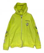 CHROME HEARTS×MATTY BOYクロムハーツ×マッティーボーイ）の古着「PPO LINK Zip Up Hoodie」｜イエロー