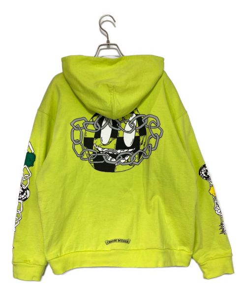 CHROME HEARTS（クロムハーツ）CHROME HEARTS (クロムハーツ) MATTY BOY (マッティ ボーイ) PPO LINK Zip Up Hoodie イエロー サイズ:XLの古着・服飾アイテム