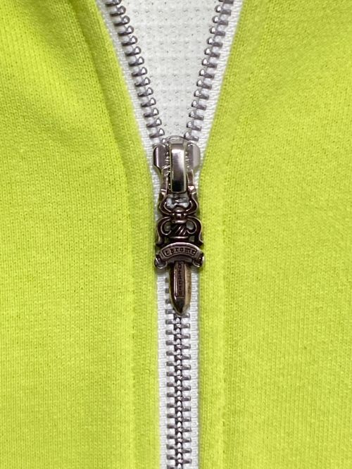 CHROME HEARTS（クロムハーツ）CHROME HEARTS (クロムハーツ) MATTY BOY (マッティ ボーイ) PPO LINK Zip Up Hoodie イエロー サイズ:XLの古着・服飾アイテム