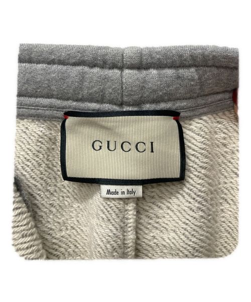 GUCCI（グッチ）GUCCI (グッチ) タイガーワッペンスウェットパンツ グレー サイズ:Sの古着・服飾アイテム
