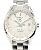 TAG Heuerタグ・ホイヤー）の古着「Carrera Twin-Time カレラ ツインタイム Ref.WV2116.BA0787」｜シルバー文字盤