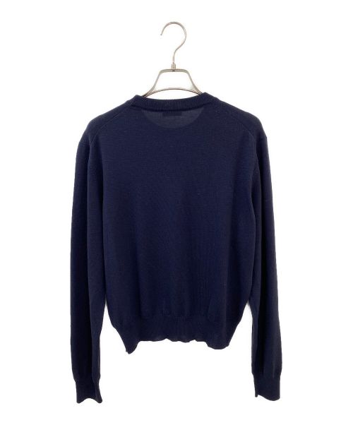 BALENCIAGA（バレンシアガ）BALENCIAGA (バレンシアガ) 刺繍ニット ネイビー サイズ:XSの古着・服飾アイテム