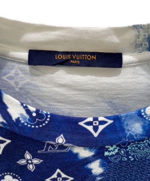 LOUIS VUITTON（ルイ ヴィトン）LOUIS VUITTON (ルイ ヴィトン) Monogram bandana print T-shirt ブルー サイズ:Mの古着・服飾アイテム