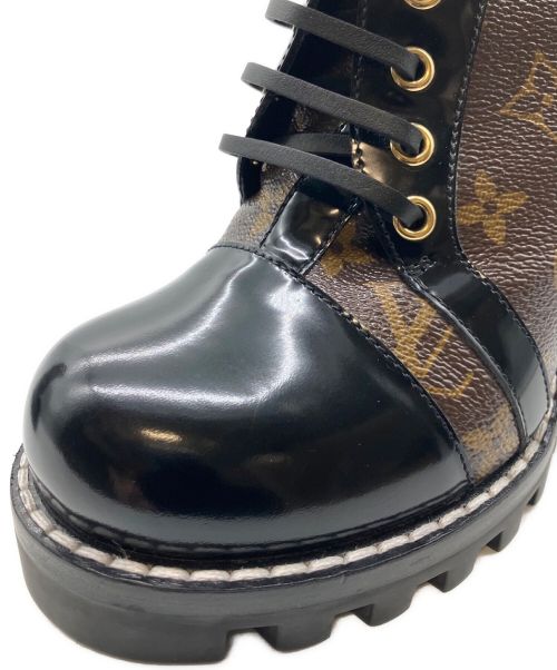 LOUIS VUITTON（ルイ ヴィトン）LOUIS VUITTON (ルイ ヴィトン) スタートレイルラインアンクルブーツ ブラウン サイズ:39の古着・服飾アイテム