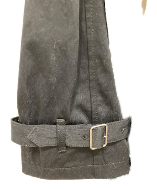 08sircus（ゼロエイトサーカス）08sircus (ゼロエイトサーカス) Nylon twill trench layered padded coat　S23AW-OT05 ブラックの古着・服飾アイテム