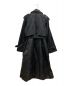 08sircus (ゼロエイトサーカス) Nylon twill trench layered padded coat　S23AW-OT05 ブラック：17000円