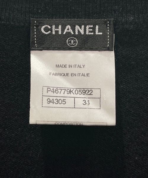 CHANEL（シャネル）CHANEL (シャネル) ニットワンピース ブラック サイズ:34の古着・服飾アイテム