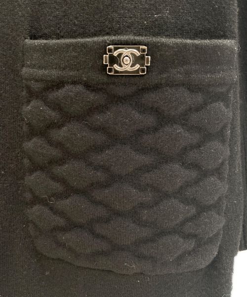 CHANEL（シャネル）CHANEL (シャネル) ニットワンピース ブラック サイズ:34の古着・服飾アイテム