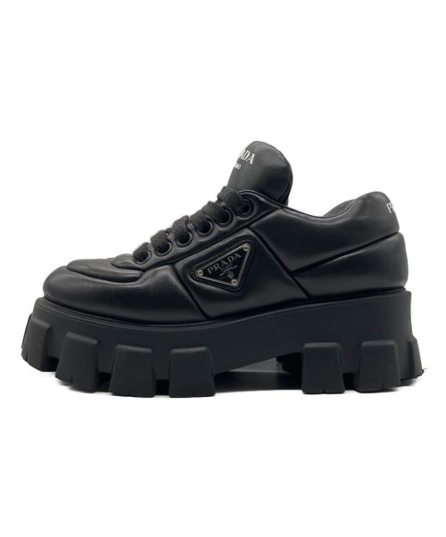 PRADA（プラダ）PRADA (プラダ) モノリス パデッドスニーカー ブラック サイズ:37の古着・服飾アイテム