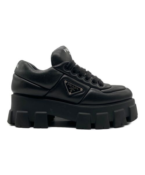 PRADA（プラダ）PRADA (プラダ) モノリス パデッドスニーカー ブラック サイズ:37の古着・服飾アイテム
