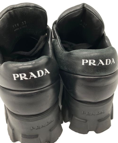 PRADA（プラダ）PRADA (プラダ) モノリス パデッドスニーカー ブラック サイズ:37の古着・服飾アイテム