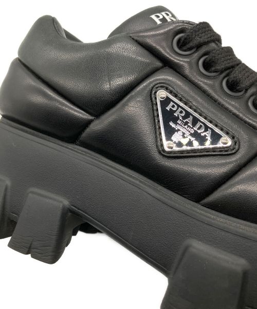 PRADA（プラダ）PRADA (プラダ) モノリス パデッドスニーカー ブラック サイズ:37の古着・服飾アイテム