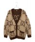 GUCCI（グッチ）の古着「リバーシブル GG モヘア ウール カーディガン」｜ブラウン