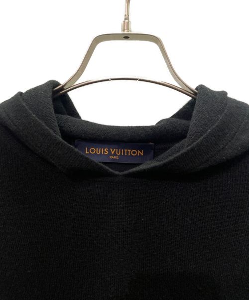 LOUIS VUITTON（ルイ ヴィトン）LOUIS VUITTON (ルイ ヴィトン) カシミヤシルクニットパーカー ブラック サイズ:Sの古着・服飾アイテム