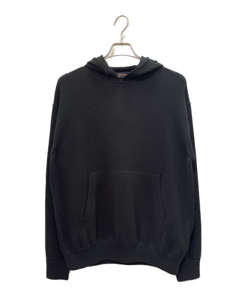 LOUIS VUITTON（ルイ ヴィトン）LOUIS VUITTON (ルイ ヴィトン) カシミヤシルクニットパーカー ブラック サイズ:sの古着・服飾アイテム