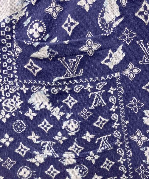 LOUIS VUITTON（ルイ ヴィトン）LOUIS VUITTON (ルイ ヴィトン) モノグラムジャカードハーフパンツ ネイビー サイズ:Mの古着・服飾アイテム