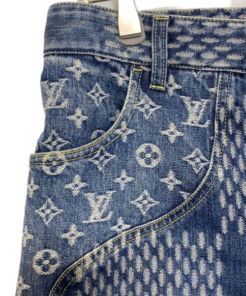 LOUIS VUITTON（ルイ ヴィトン）LOUIS VUITTON (ルイ ヴィトン) Giant Damier Waves MNGM Denim Pants ブルー サイズ:31の古着・服飾アイテム