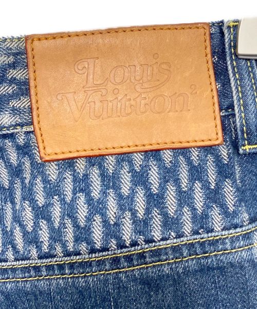LOUIS VUITTON（ルイ ヴィトン）LOUIS VUITTON (ルイ ヴィトン) Giant Damier Waves MNGM Denim Pants ブルー サイズ:31の古着・服飾アイテム