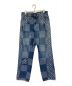 LOUIS VUITTON（ルイ ヴィトン）の古着「Giant Damier Waves MNGM Denim Pants」｜ブルー