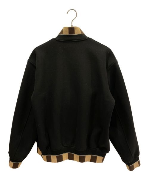 FENDI（フェンディ）FENDI (フェンディ) ウールメルトンボンバージャケット ブラック サイズ:50の古着・服飾アイテム